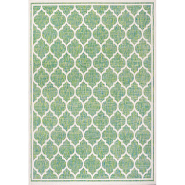 Trebol Moroccan Trellis Textured Weave Indoor/outdoor Area Rug